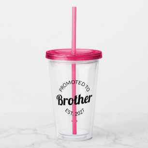 Benoemd tot broer Est 2027 Grote Broer I Acryl Drinkbeker