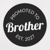 Benoemd tot broer Est 2027 Grote Broer I Labels (Design 2)
