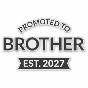 Benoemd tot Broer Geschat 2027 Grote Broer II Sticker
