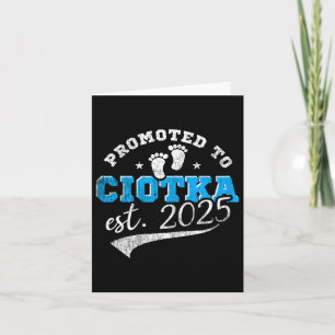 Benoemd tot Ciotka 2025 Nieuwe Lish Tante Vintage Kaart