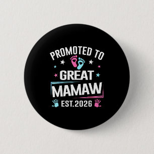 Benoemd tot geweldige Mamaw vanaf 2022 Zwangerscha Ronde Button 5,7 Cm