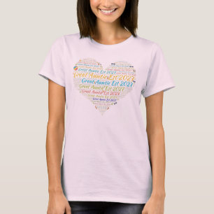 Benoemd tot geweldige tante Est 2027, Cadeau voor T-shirt