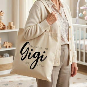 Benoemd tot Gigi Chic Everyday Schrift Tote Bag
