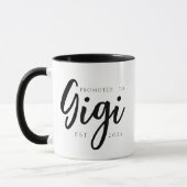 Benoemd tot Gigi Elegant Oprichtingsjaar Script Mok (Links)