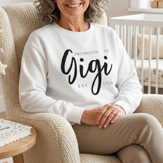 Benoemd tot Gigi Gezins Script Ontwerp Trui