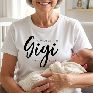 Benoemd tot Gigi Klassieke Oprichtingsjaar Ontwerp T-shirt