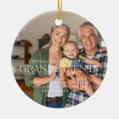 Benoemd tot Grootouders | Sentimentele Foto Keramisch Ornament (Voorkant)