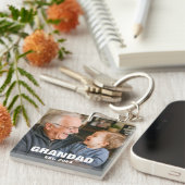 Benoemd tot Grootvader Gevestigde Foto Sleutelhanger (Voorkant Rechts)