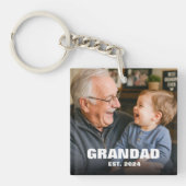 Benoemd tot Grootvader Gevestigde Foto Sleutelhanger (Voorkant)