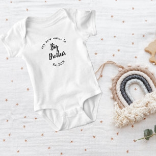 Benoemd tot grote broer nieuwe baby romper