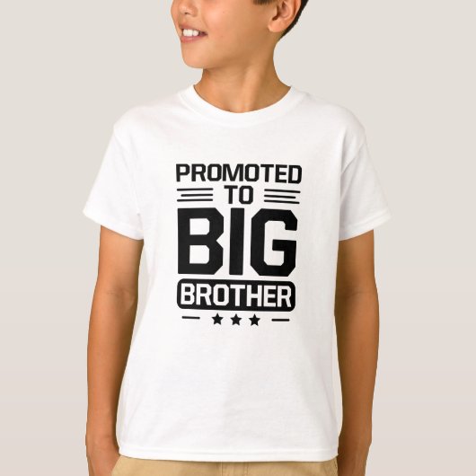 Benoemd tot grote broer t-shirt (Voorkant)