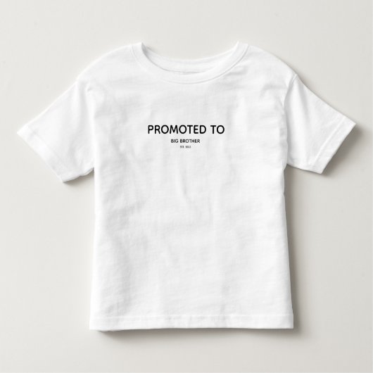 Benoemd tot grote broer zwangerschapsaankondiging  kinder shirts (Voorkant)