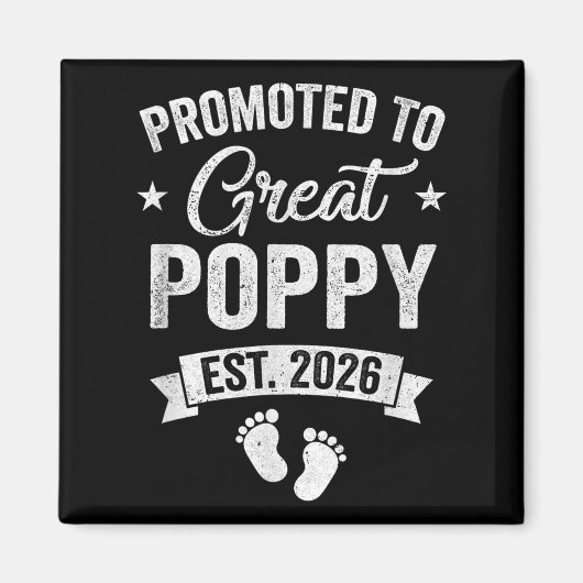 Benoemd tot Grote Klaproos Gesticht 2026 Zwangersc Magneet (Voorkant)