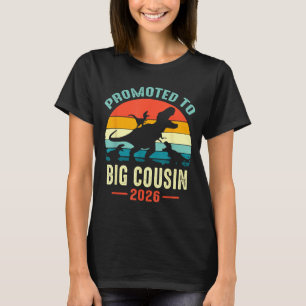 Benoemd tot grote neef 2026 dinosaurus t-rex jonge t-shirt