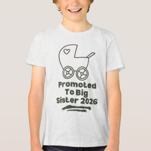 Benoemd tot grote zus 2026 Retro Baby Tri-Blend Shirt