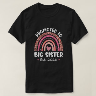 Benoemd tot grote zus 2026 Schattige zwangerschap T-shirt