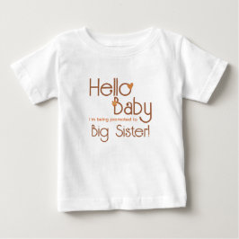 Benoemd tot grote zus Hallo Baby Retro