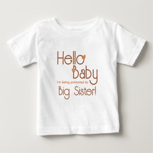 Benoemd tot grote zus Hello Baby Retro (Voorkant)