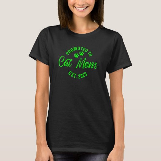 Benoemd tot kattenmoeder 2023 16 t-shirt (Voorkant)