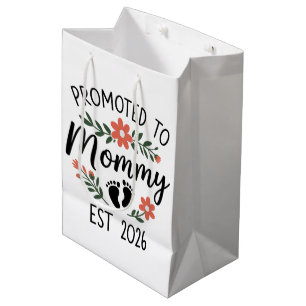 Benoemd tot mama 2026 Grappige eerste keer zwanger Medium Cadeauzakje