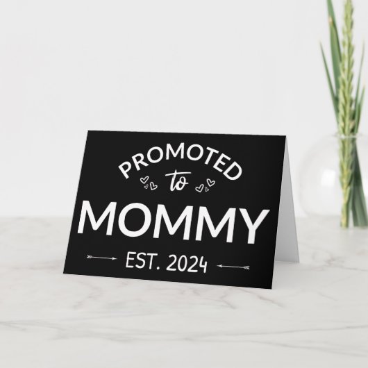 Benoemd tot mama Est. 2024 II Kaart (Voorkant)