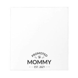 Benoemd tot mama Est 2027 Nieuwe mama-aankondiging Notitieblok