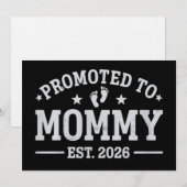 Benoemd tot mama vanaf 2026 Baby Aankondiging Moed (Voorkant / Achterkant)