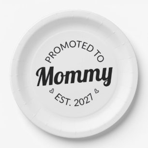 Benoemd tot mama vanaf 2027 Nieuwe mama-aankondigi Papieren Bordje
