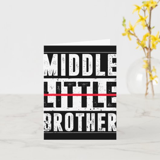 Benoemd tot middelste broer Grappige aankondiging  (Gele Bloem)