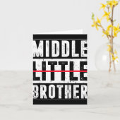 Benoemd tot Middenbroer Grappige Nieuwe Baby Aanko Kaart (Gele Bloem)