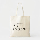 Benoemd tot Nana Chic Everyday Script Tote Bag (Voorkant)