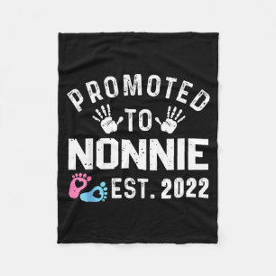 Benoemd tot Nonnie Est 2022 Grappige Nieuwe Nonnie Fleece Deken