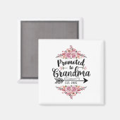 Benoemd tot oma 2025 Zwangerschapsaankondiging Magneet (Voorkant / Achterkant)