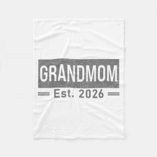 Benoemd tot oma Est 2026 Baby Aankondiging Fleece Deken