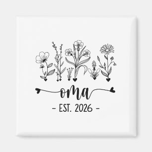 Benoemd tot oma est 2026 Zwangerschapsaankondiging Magneet