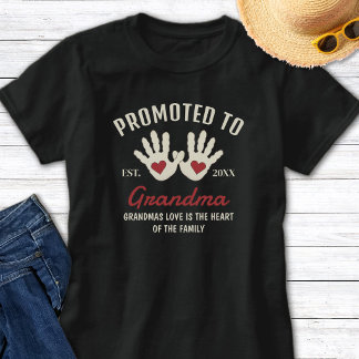 Benoemd tot Oma Handafdrukken Oma Citaat T-shirt