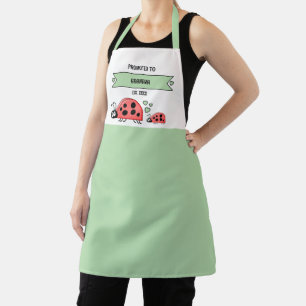 Benoemd tot oma lieveheersbeestjes groen schort
