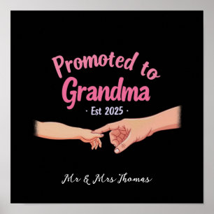 Benoemd tot oma Opgericht 2025 Aankondiging Poster