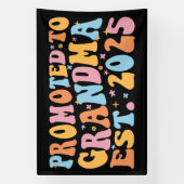 Benoemd tot oma - opgericht 2025 III Spandoek (Verticaal)