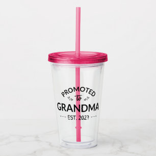 Benoemd tot oma - Opgericht 2027 Nieuwe Nana II Acryl Drinkbeker