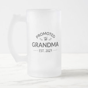 Benoemd tot oma - Opgericht 2027 Nieuwe Nana II Matglas Bierpul