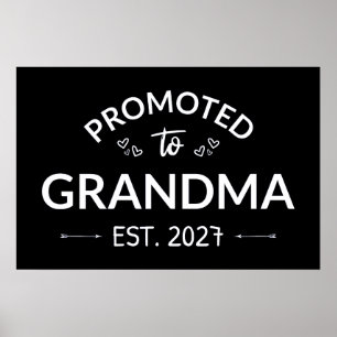 Benoemd tot oma - Opgericht 2027 Nieuwe Nana II Poster