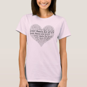 Benoemd tot Oma Tante Est 2027, Cadeau voor Tante T-shirt