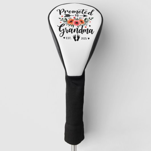 Benoemd tot oma vanaf 2025 Bloem Oma 2025 Golfheadcover (Voorkant)
