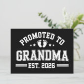 Benoemd tot oma vanaf 2026 Baby-aankondiging Kaart (Staand voorkant)