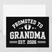 Benoemd tot oma vanaf 2026 Baby-aankondiging Kaart (Voorkant / Achterkant)