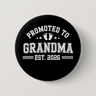 Benoemd tot oma vanaf 2026 Baby Aankondiging Ronde Button 5,7 Cm