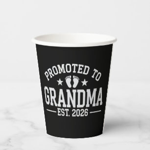 Benoemd tot oma vanaf 2026 Grootouders Baby Papieren Bekers