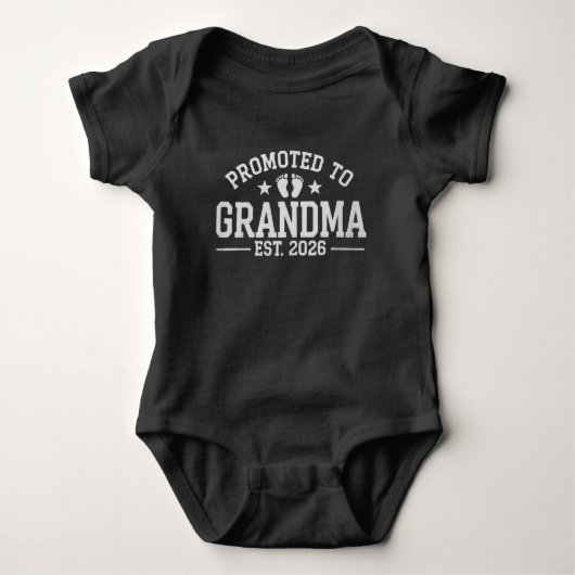 Benoemd tot oma vanaf 2026 Grootouders Baby Romper (Voorkant)