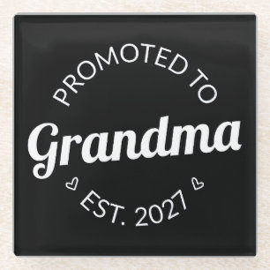 Benoemd tot oma vanaf 2027 Nieuwe Nana I Glazen Onderzetter